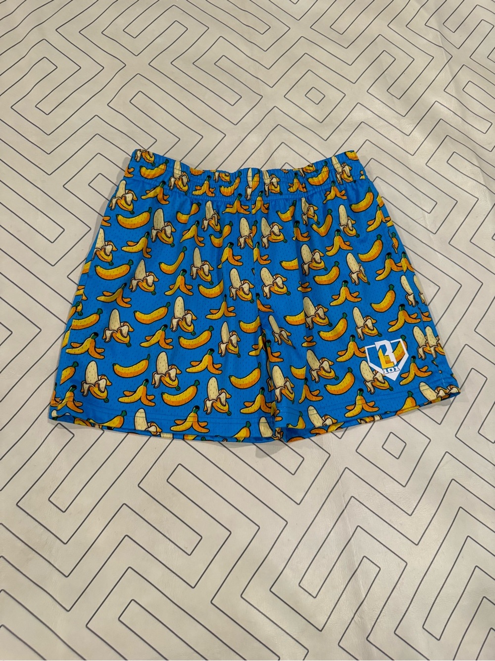 Baseball Lifestyle 101 Blue Banana Mesh Shorts